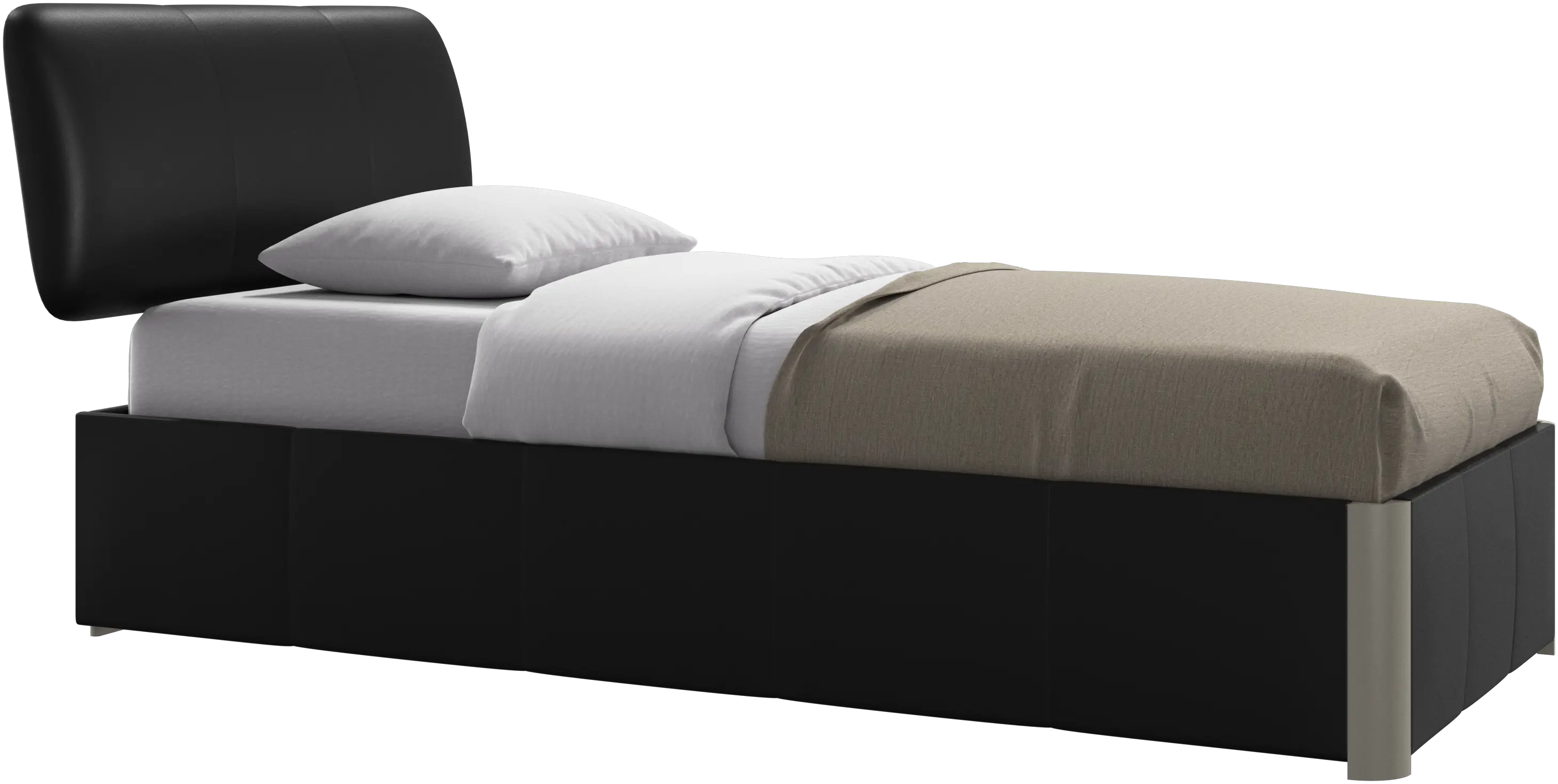 Element bed, bed-mounted headboard, with slats, excl. mattress